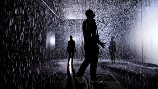 rain room, installation, barbican, londres, choix, rédaction, pluie, rain, sec, caméra, capteur, random international, studio, art contemporain, center, art